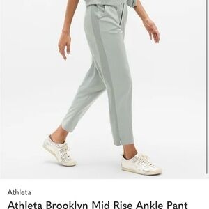 Athleta Mid-Rise Ankle Pant in Light Sage
